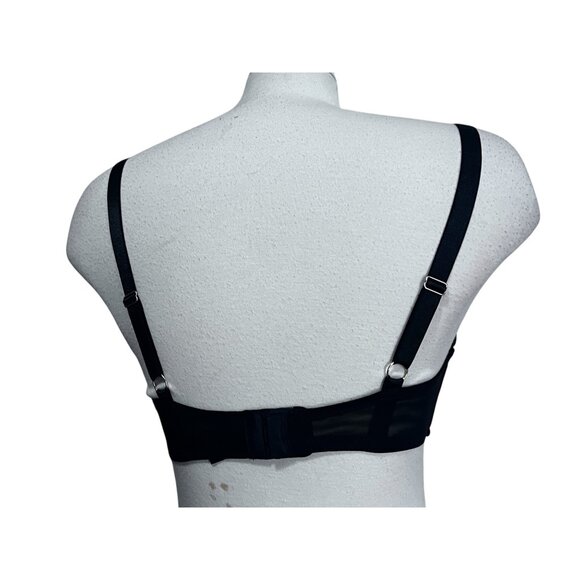 Fredericks of Hollywood NWT Rozlyn Black Mesh Studded Bra Sz 32F Womens Sexy She - Picture 9 of 14